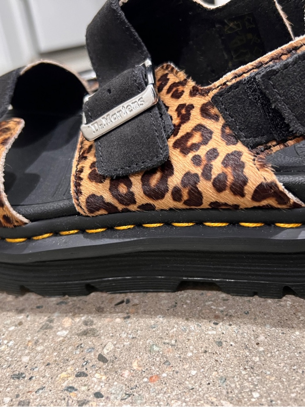 Dr. Martens 8 zebzag sandal Leopard Print Black Sandals - Picture 9 of 14